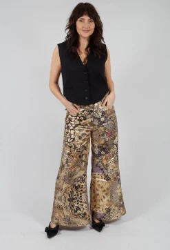 Mes Demoiselles Trousers^Beauty Trousers in Gold Flower
