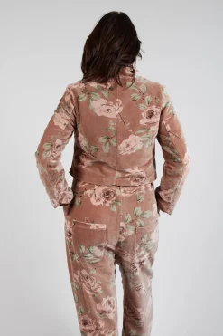 Les Ours Jackets^Begonia Jacket in Velour Fleur Rose
