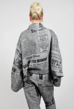 Rundholz Dip Jackets^Bell Sleeve Jacket in Moonwalk
