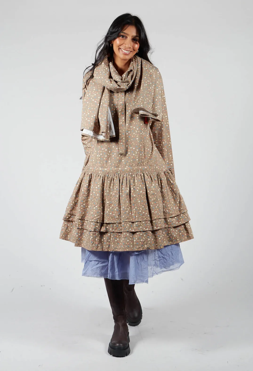 Ewa I Walla Tops^Bell Tunic in Brown