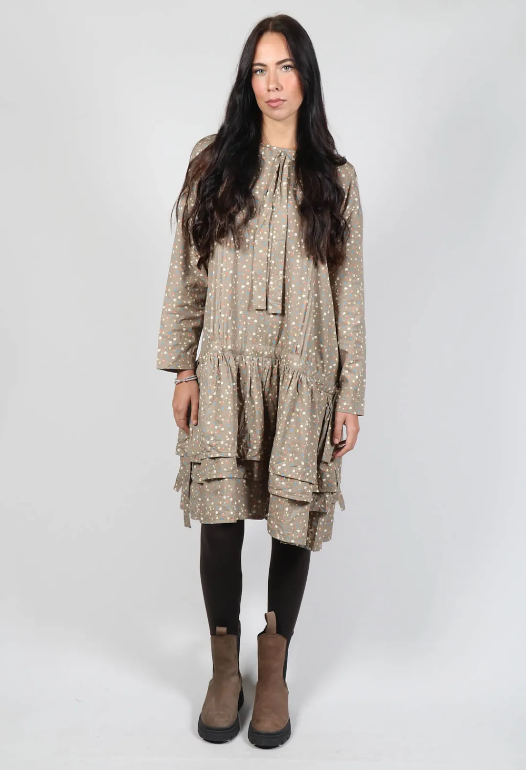 Ewa I Walla Tops^Bell Tunic in Brown