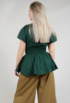 Mei Meij Shirts & Blouses^Belt Front Blouse in Green