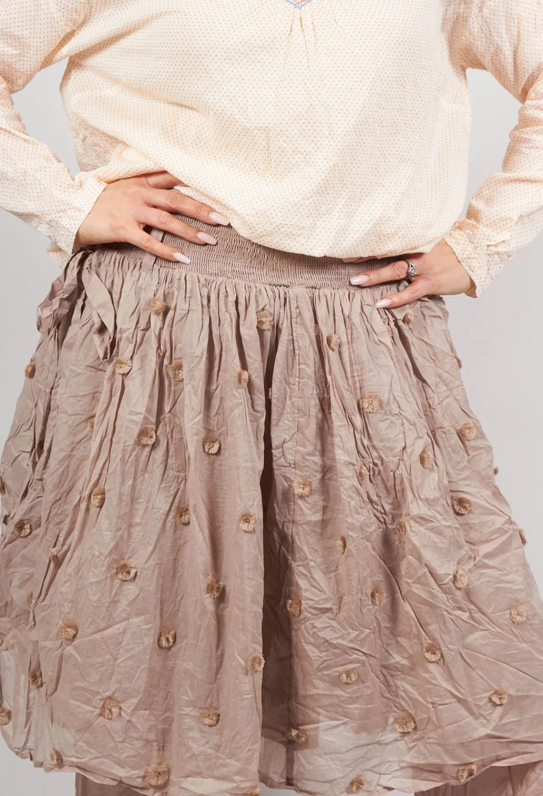 Ewa I Walla Skirts^Bernic Skirt in Pearl Grey