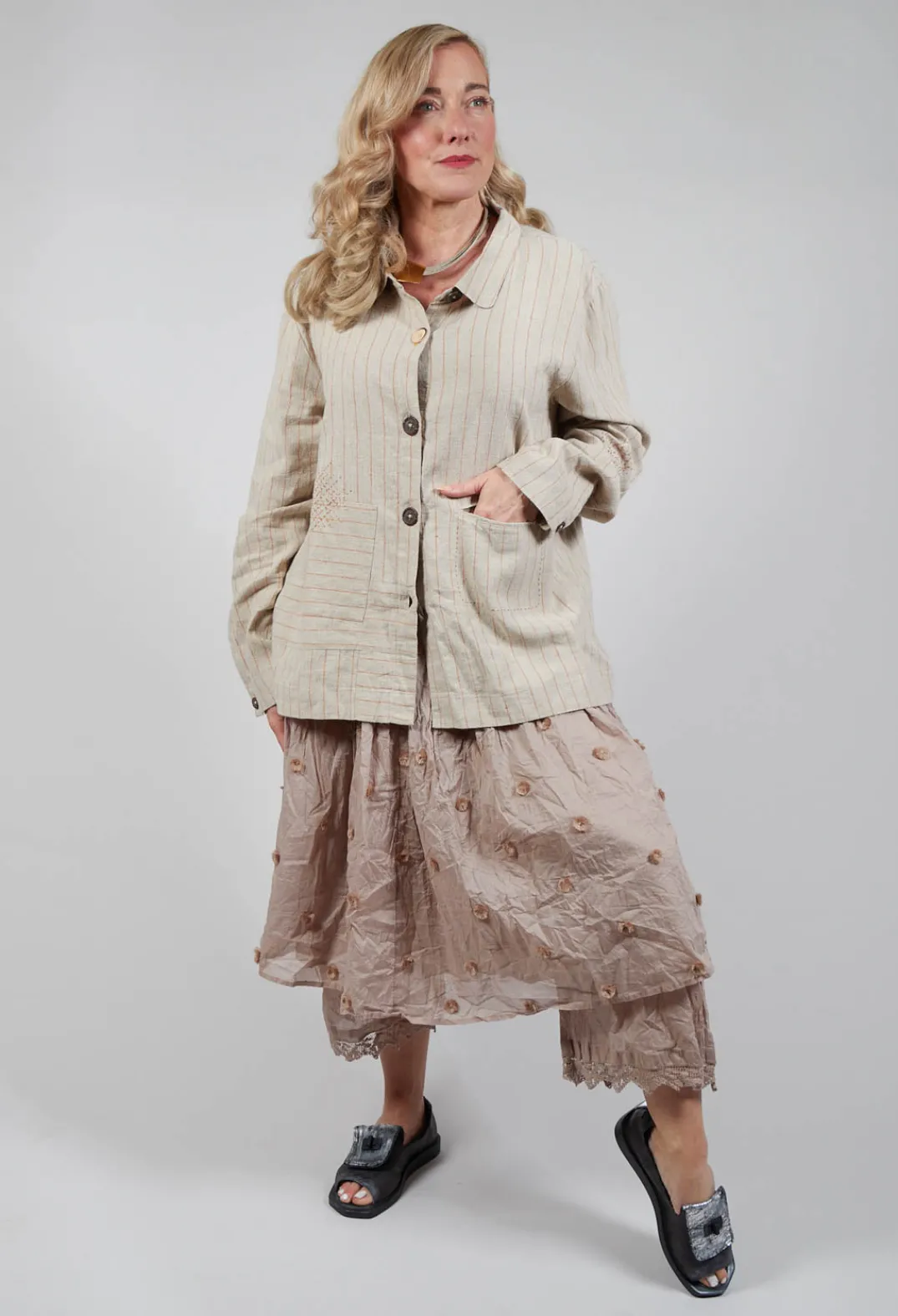 Ewa I Walla Skirts^Bernic Skirt in Pearl Grey