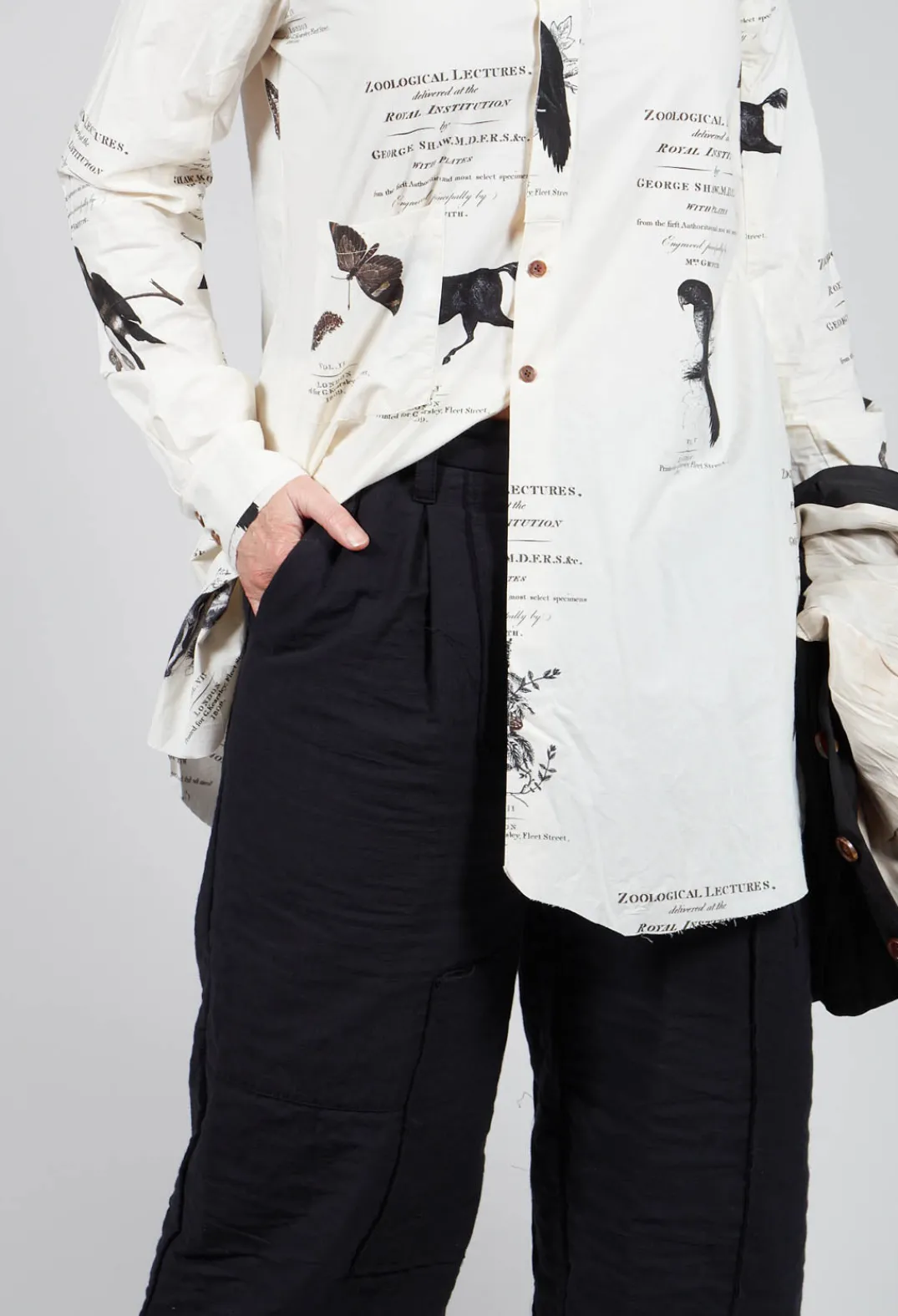 Aleksandr Manamis Trousers^Bias Front Culottes in Black