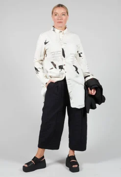 Aleksandr Manamis Trousers^Bias Front Culottes in Black