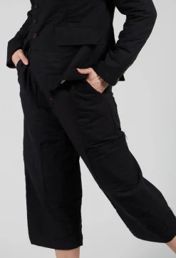 Aleksandr Manamis Trousers^Bias Front Culottes in Black