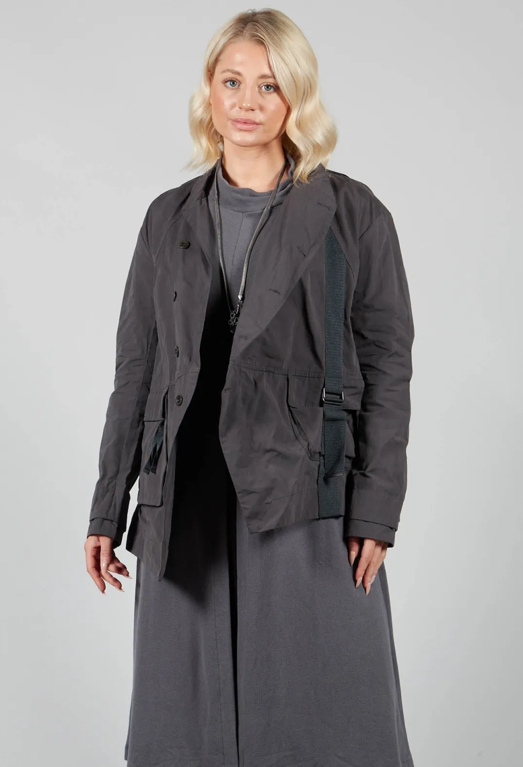 Jayko Jackets^Biham Military Style Jacket in Unique Grey