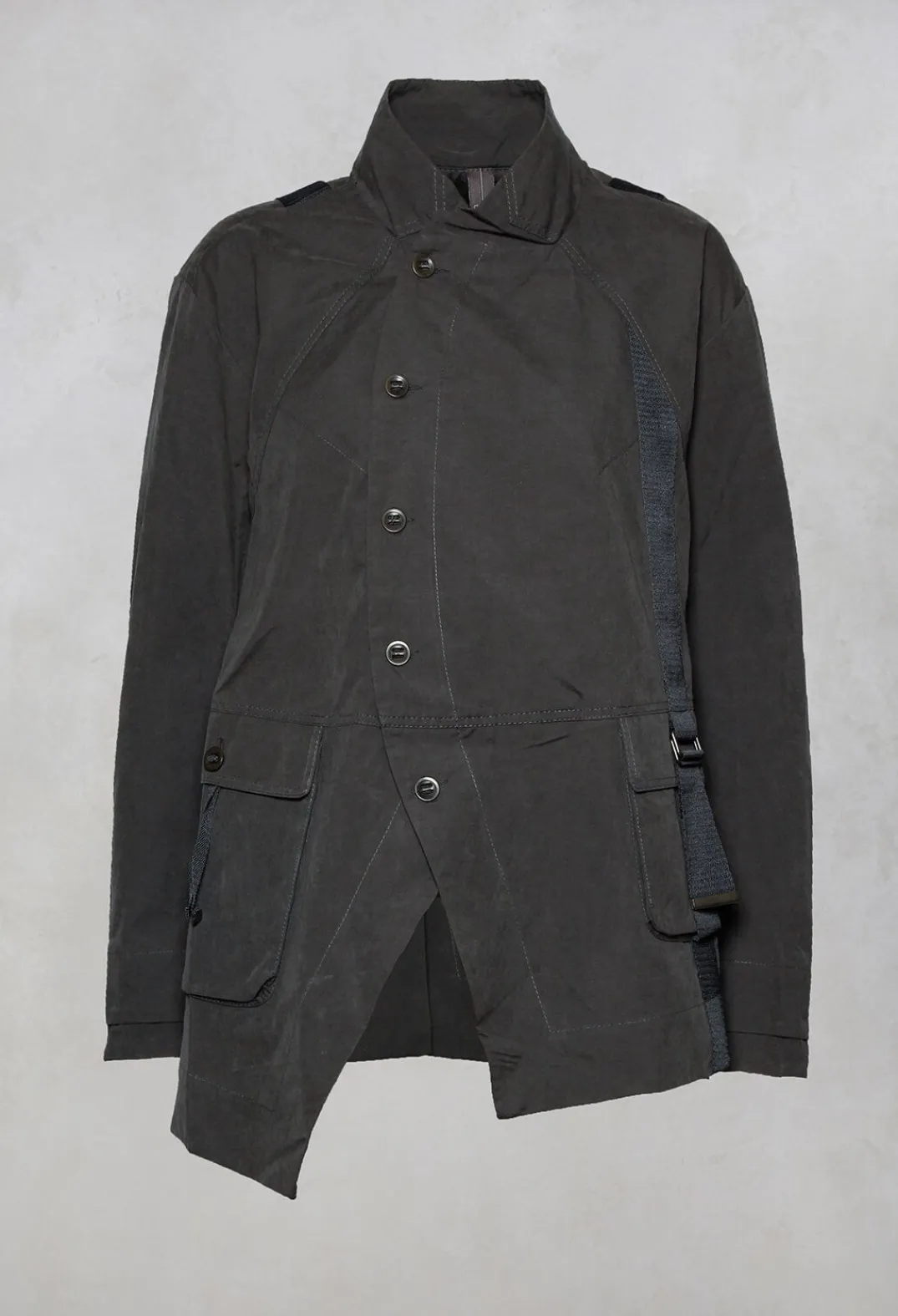 Jayko Jackets^Biham Military Style Jacket in Unique Grey