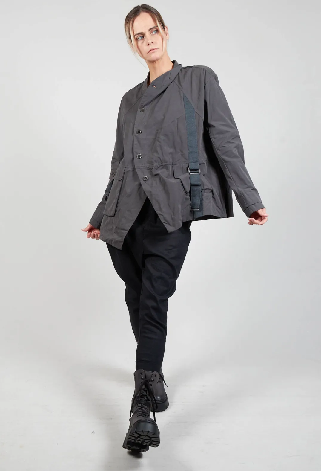 Jayko Jackets^Biham Military Style Jacket in Unique Grey