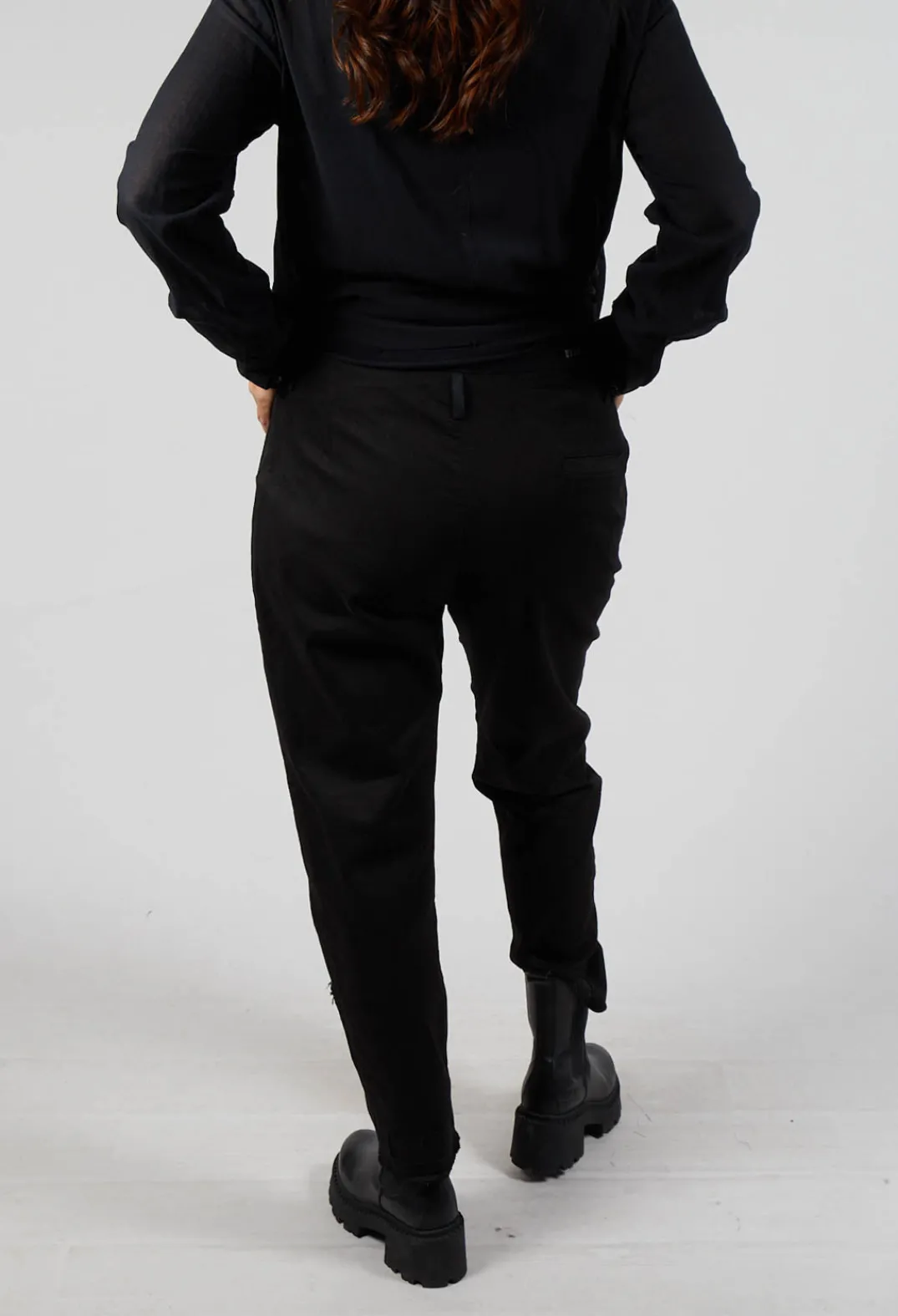 Umit Unal Jeans^Black Jeans with Front Seams