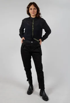 Umit Unal Jeans^Black Jeans with Front Seams