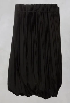 Rundholz Mainline Skirts^Black Pleated Skirt in Fine Virgin Wool
