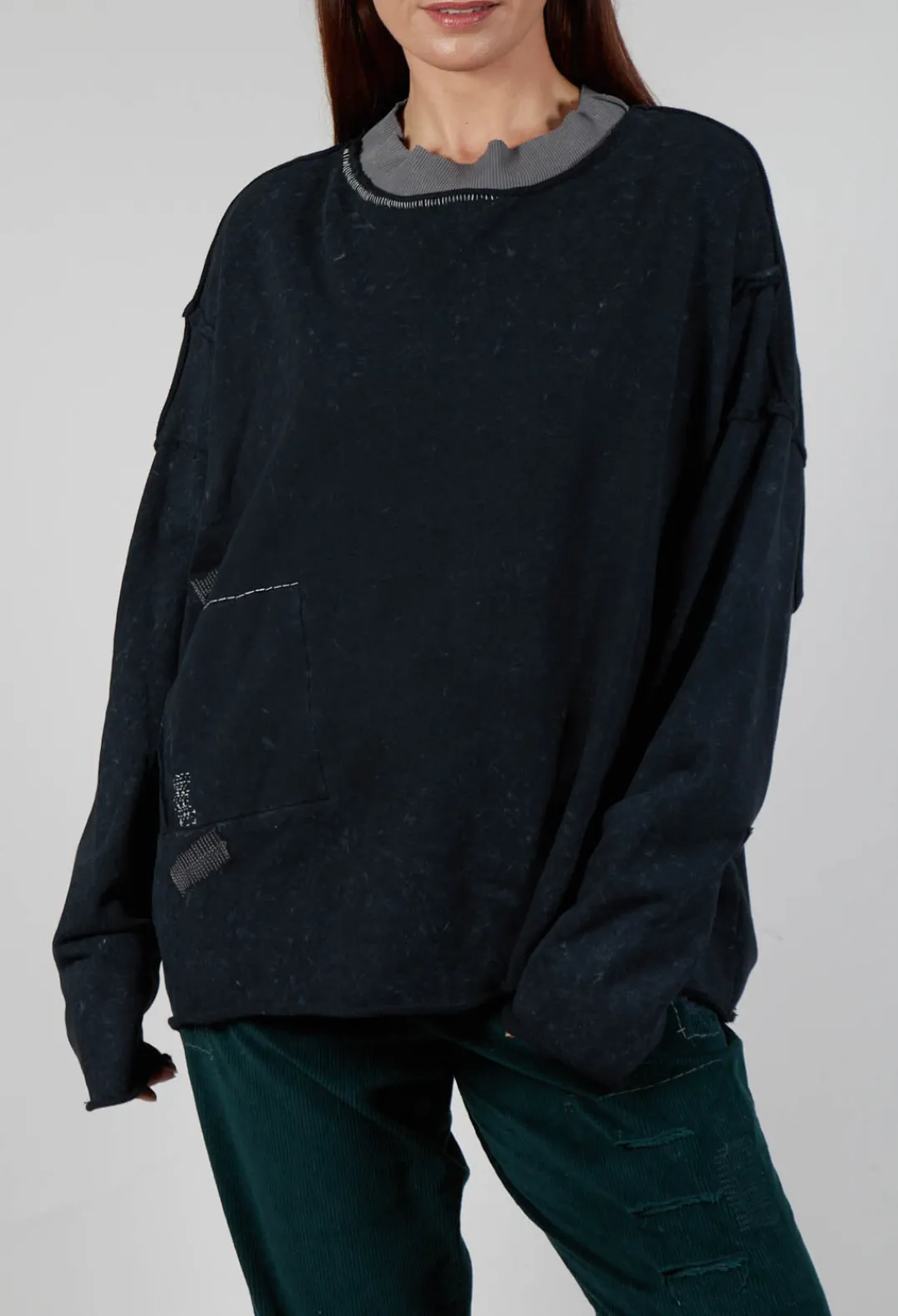 Umit Unal Shirts & Blouses^Bleached Pullover in Original Grey