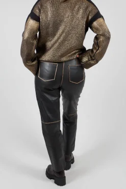 Annette Gortz Trousers^Bless Leather Pants in Black
