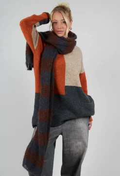 Operificio Neirami Jumpers^Block Colour Jumper in Zucca Corda