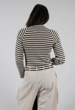 Bitte Kai Rand Shirts & Blouses^Bloom Rib Knit Blouse in Beige Stripe