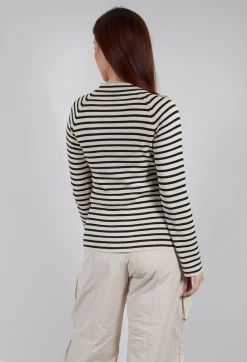 Bitte Kai Rand Shirts & Blouses^Bloom Rib Knit Blouse in Beige Stripe