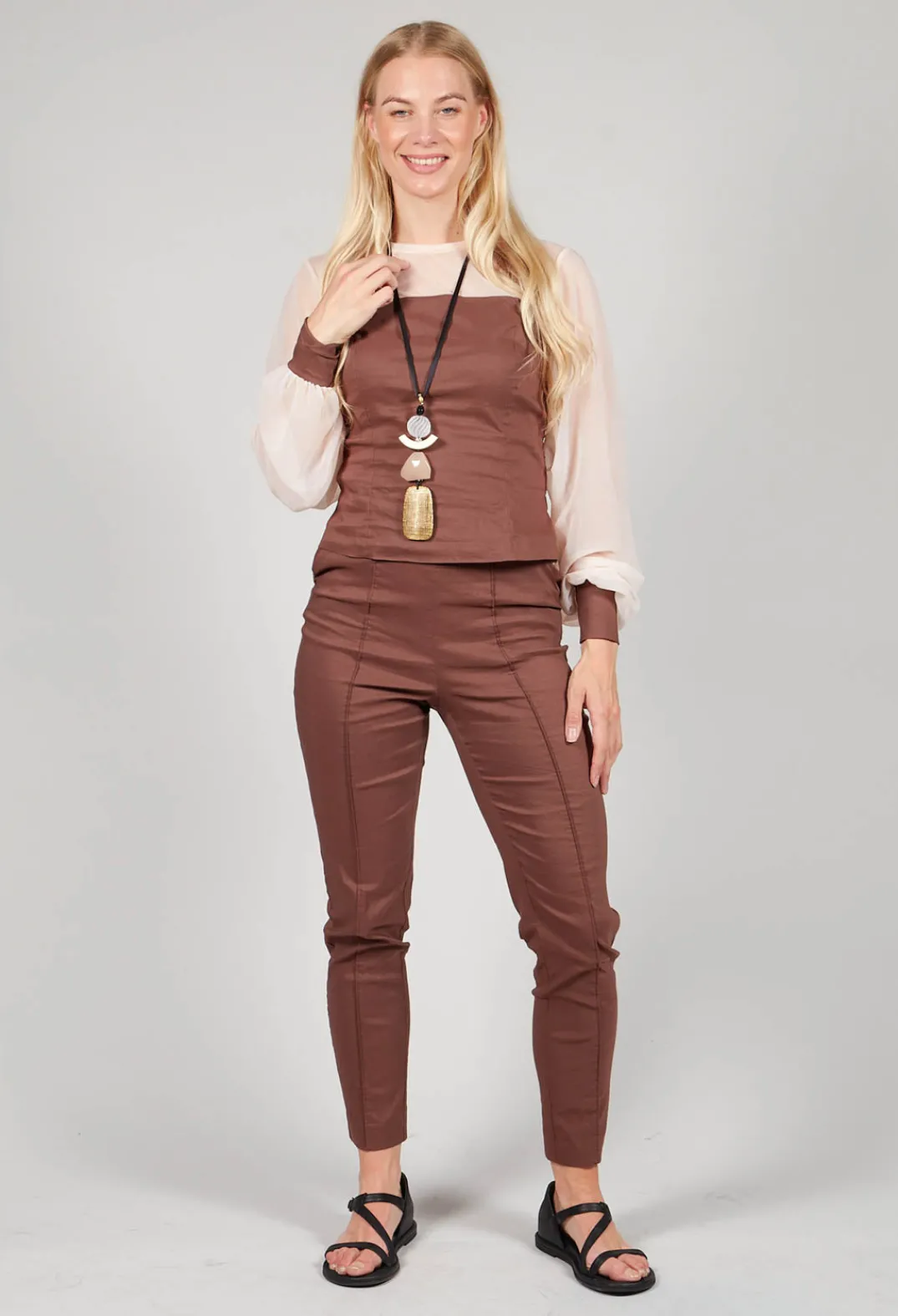 Malloni Shirts & Blouses|Co-ords & Suits^Blouse in Cioccolato