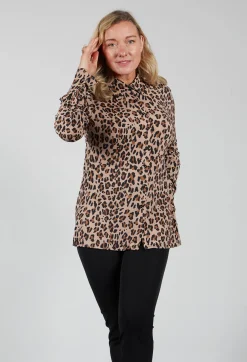 Maliparmi Shirts & Blouses^Blouse in Leopard / Camel