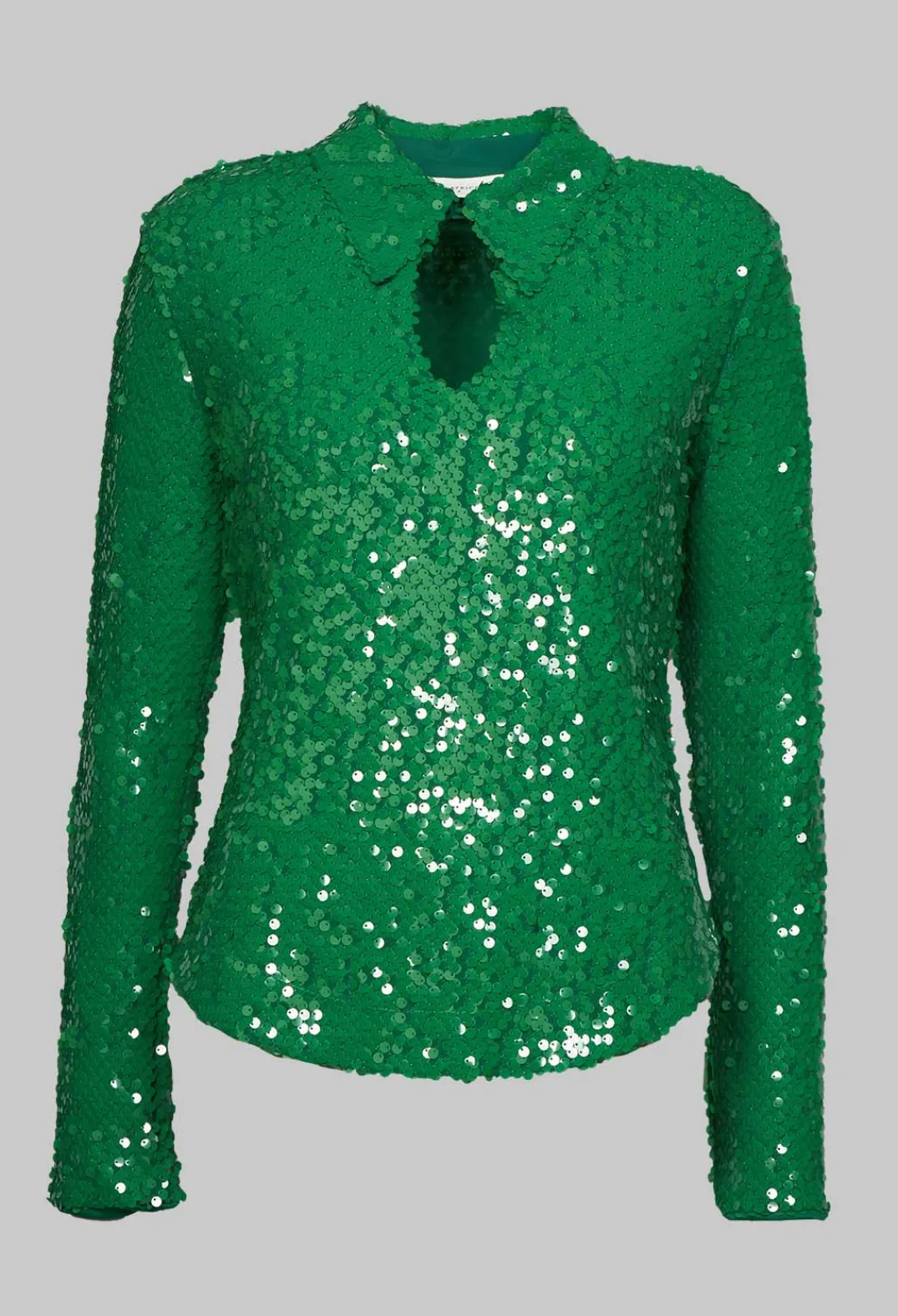 Beatrice B Shirts & Blouses^Blouse with Sequin Detail in Green