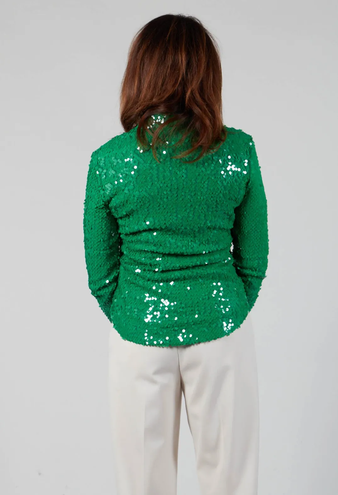 Beatrice B Shirts & Blouses^Blouse with Sequin Detail in Green