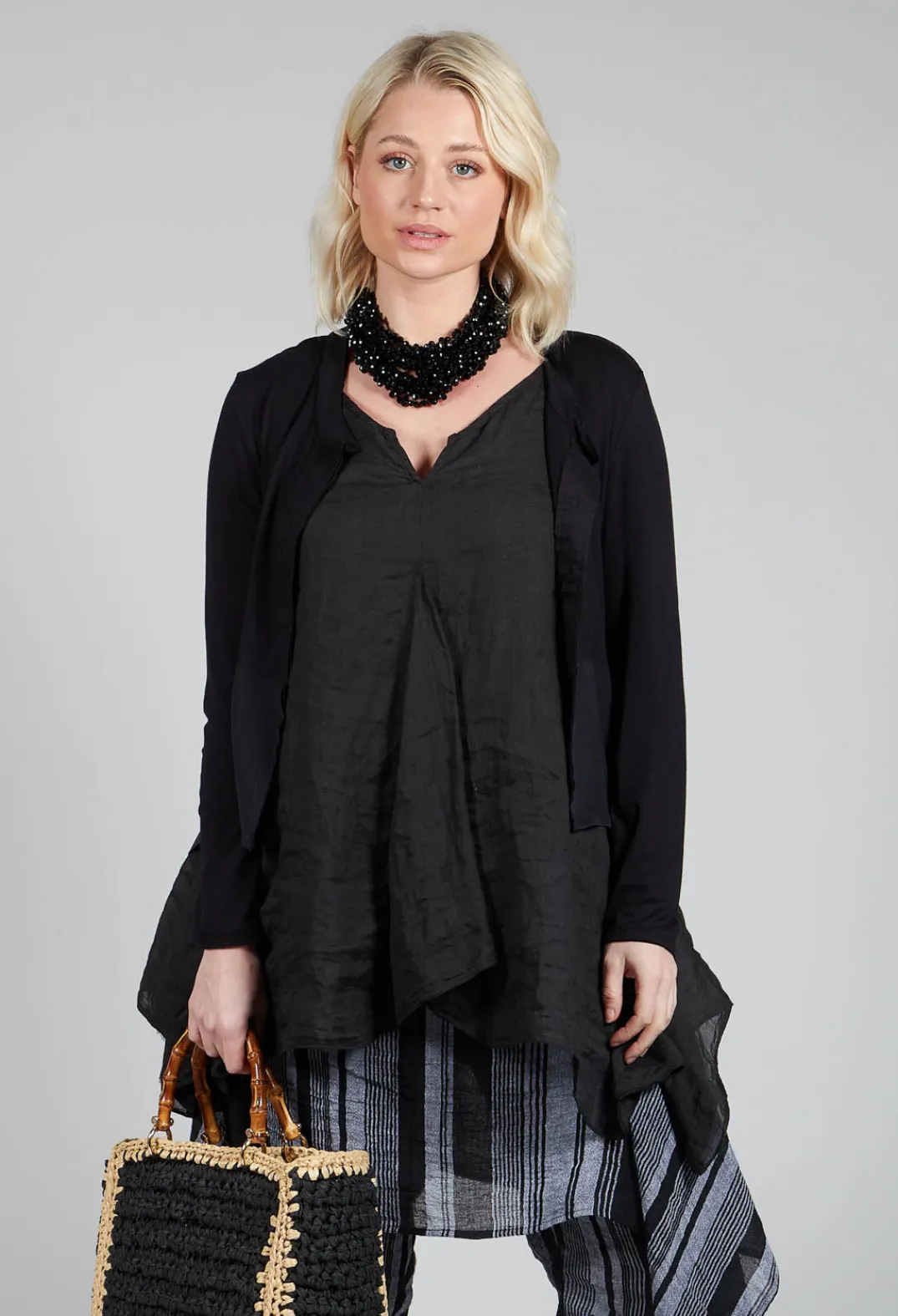 Kedziorek Jackets^Boat Neck Jacket in Black