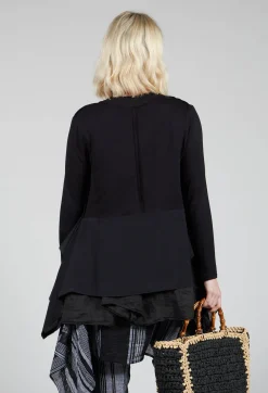 Kedziorek Jackets^Boat Neck Jacket in Black
