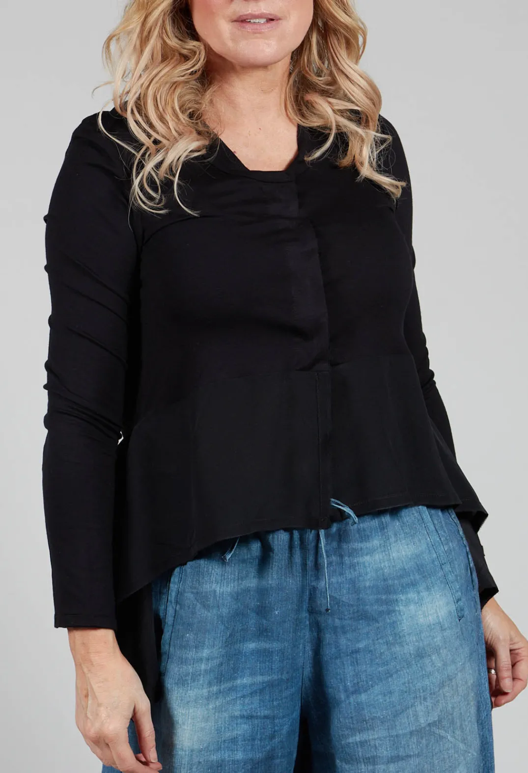 Kedziorek Jackets^Boat Neck Jacket in Black