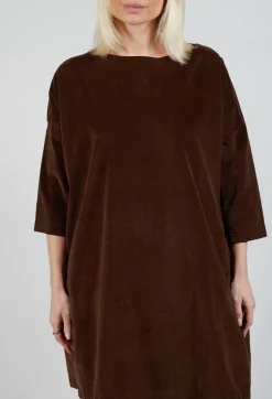Album Di Famiglia Tops^Boat Neck Tunic V inCoffee