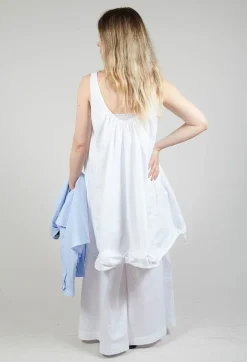 Amici Tops^Boat Neckline Top in Bianco
