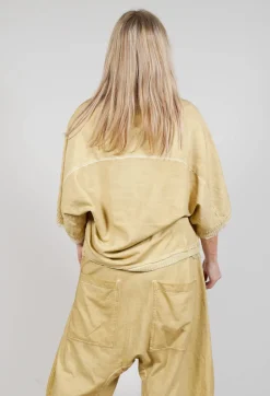 Rundholz Dip Tops^Boat-Neck T-Shirt in Wax Cloud