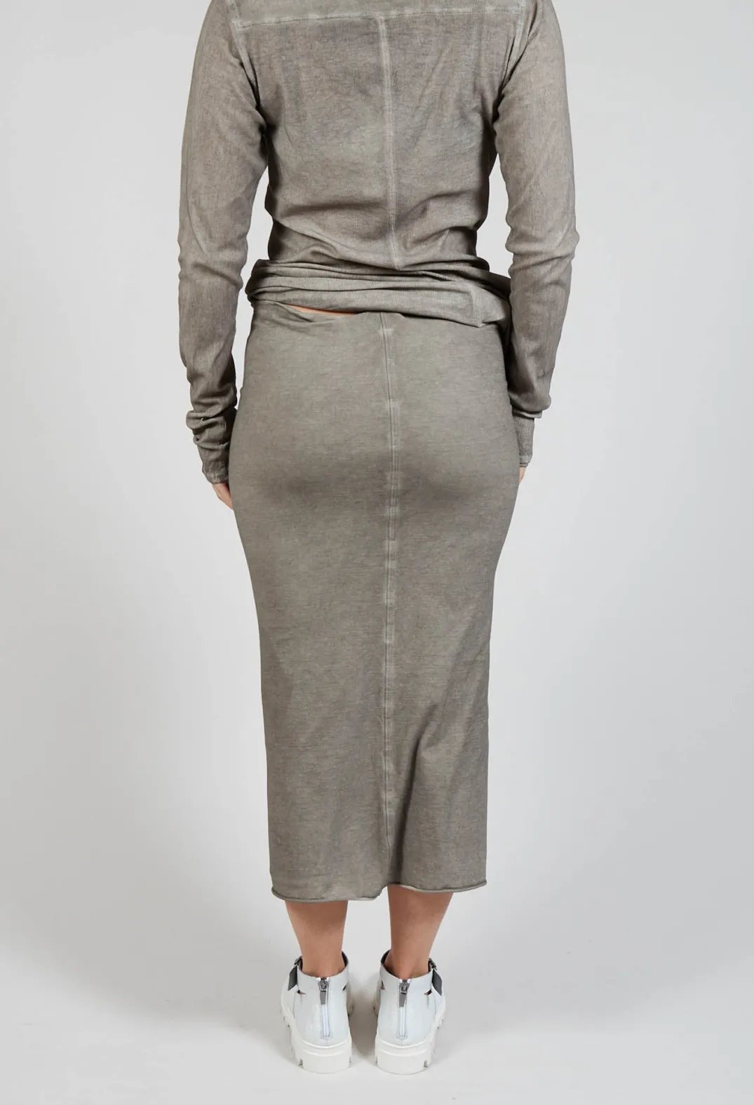 Rundholz Mainline Skirts^Bodycon Pencil Skirt in Hay Cloud