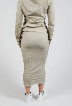 Rundholz Mainline Skirts^Bodycon Pencil Skirt in Straw Cloud