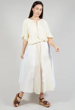 Sfizio Tops^Bohemian Blouse in Vanilla Ice