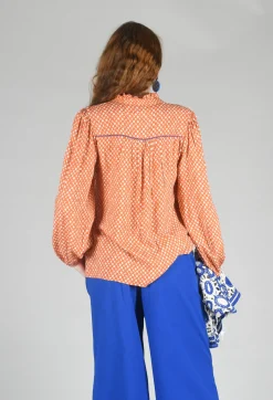 Conditions Apply Tops^Bohemian Style Blouse in Orange
