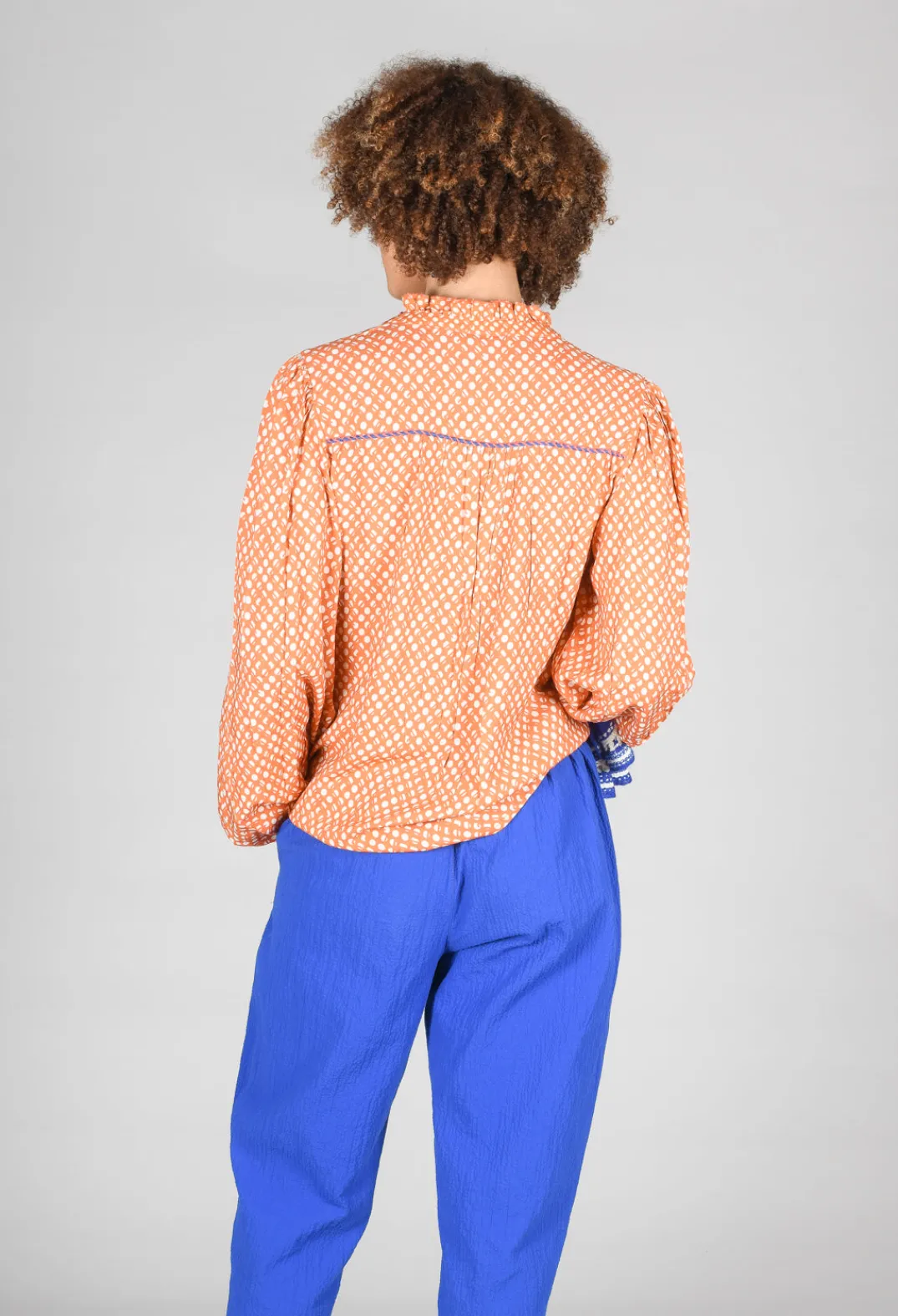 Conditions Apply Tops^Bohemian Style Blouse in Orange