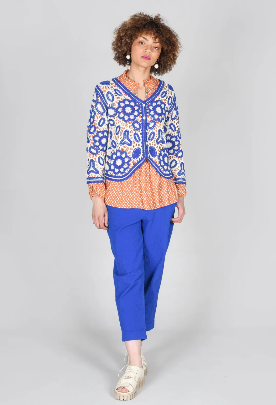 Conditions Apply Tops^Bohemian Style Blouse in Orange