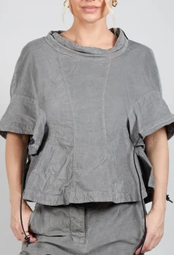 Rundholz Dip Tops^Boned Blouse in Pencil Cloud