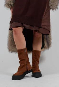 Lofina Boots^Boots with Fold Over Feature in London Brown