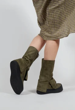 Lofina Boots^Boots with Fold Over Feature in London Forest