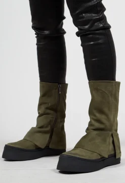 Lofina Boots^Boots with Fold Over Feature in London Forest