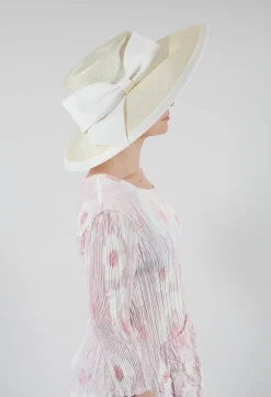 Whiteley Fischer Hats^Bow Hat in Ivory