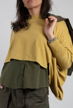Bitte Kai Rand Shirts & Blouses^Boxy Fit Knitted Jumper in Mustard