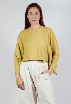 Bitte Kai Rand Shirts & Blouses^Boxy Fit Knitted Jumper in Mustard