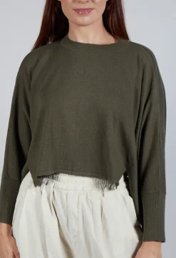 Bitte Kai Rand Shirts & Blouses^Boxy Fit Knitted Jumper in Khaki