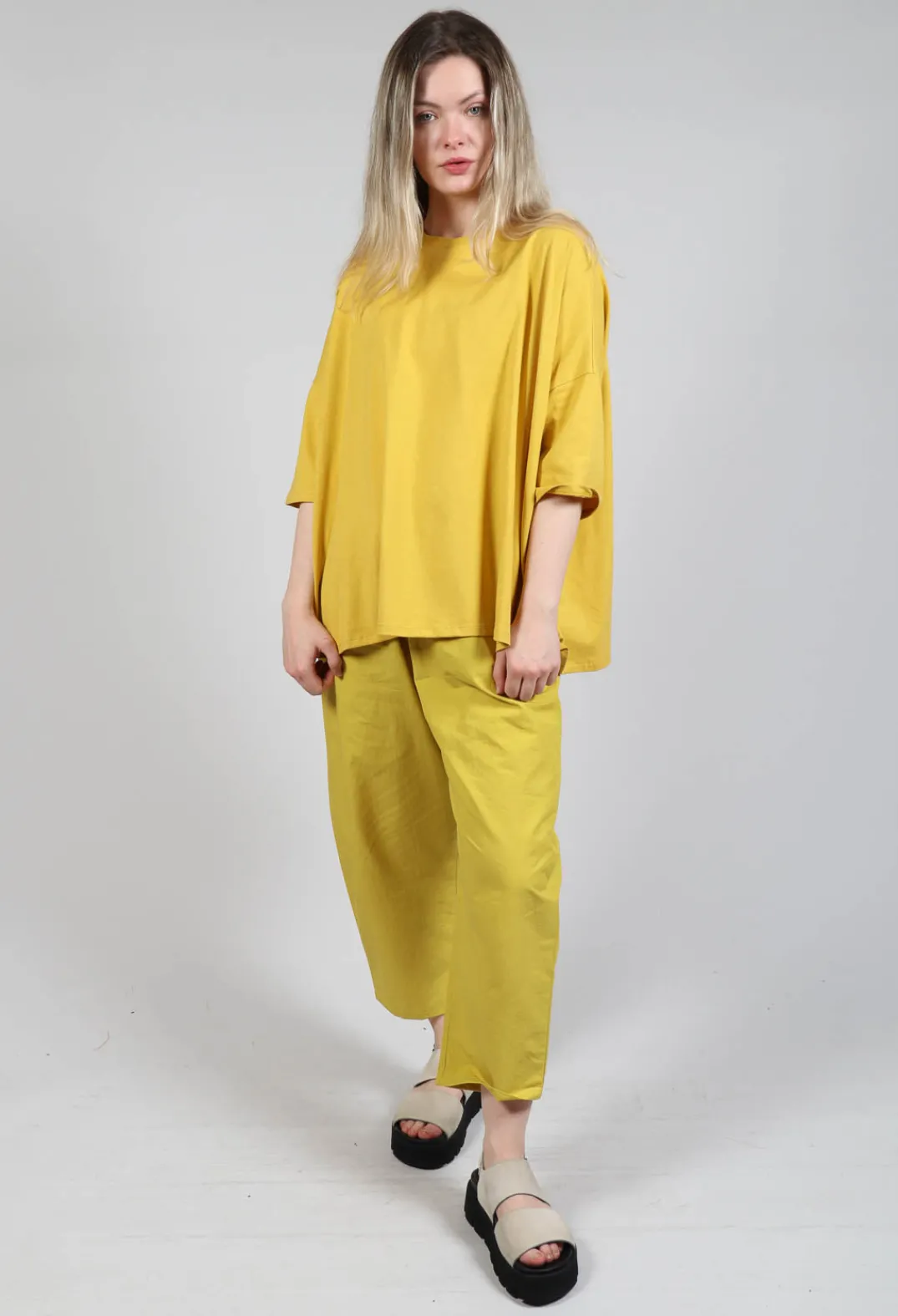 Apuntob Shirts & Blouses^Boxy Fit T-Shirt in Saffron