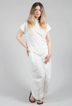 Moyuru T-shirts^Boxy T-Shirt in White
