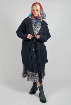BRGN Jackets^Bris Poncho in Dark Navy