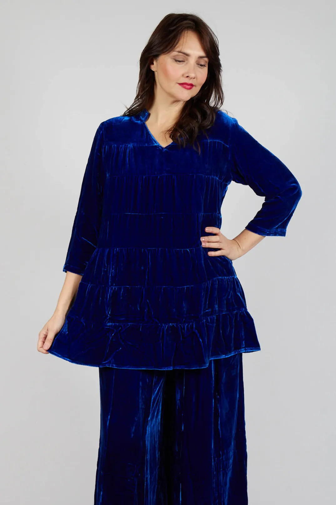 Bianco Levrin Shirts & Blouses^Brittania Shirt in Cobalt Blue